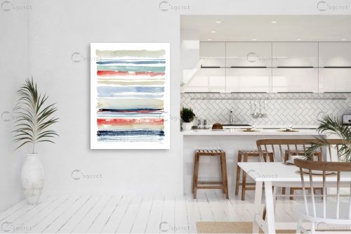 פסים בים – Katrina Pete | תמונה לקיר בסגנון מודרני