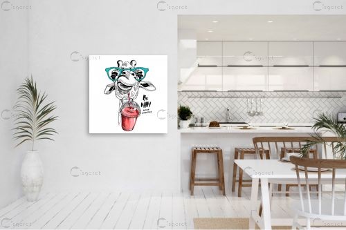 ג&#039;ירפה שייק – Artpicked Modern | תמונה לקיר בסגנון מודרני