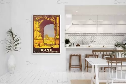 Rome - רומא - Artpicked Modern - פוסטרים בסגנון וינטג' כרזות וינטג' של מקומות בעולם  - מק''ט: 438963