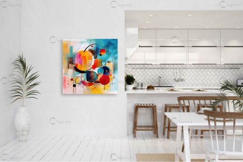 מעגלי החיים – אורית גפני | תמונה לקיר בסגנון מודרני