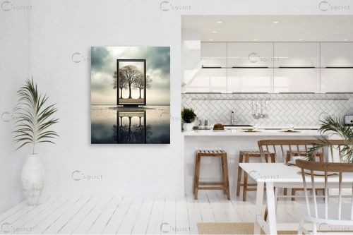 עץ ממוסגר – יניב גרינברג | תמונה לקיר בסגנון מודרני