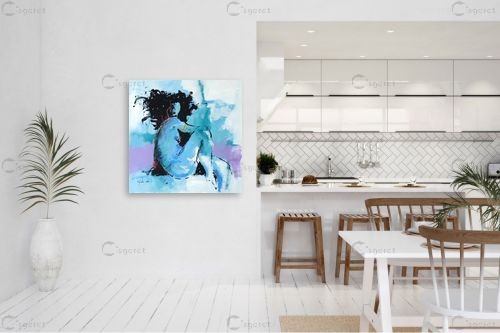 רעמתה – איש גורדון סלקטד | תמונה לקיר בסגנון מופשט