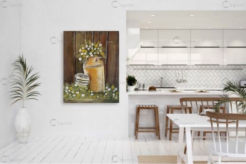 טבע באגרטל – חבצלת איזנברג | תמונה לקיר בסגנון כפרי