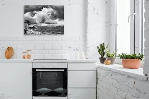 סופה בנמל – ארי בלטינשטר | תמונה לקיר בסגנון מודרני