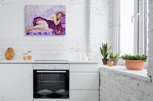 חלומות כחולים – שולי חיימזון | תמונה לקיר בסגנון מודרני