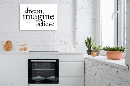 Dream imagine – מסגרת עיצובים | תמונה לקיר בסגנון מודרני