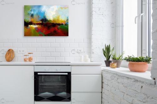 מצב רוח טרופי – איש גורדון | תמונה לקיר בסגנון מופשט