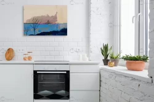 החוף שבו פגשתי את עצמי – איש גורדון | תמונה לקיר בסגנון מודרני