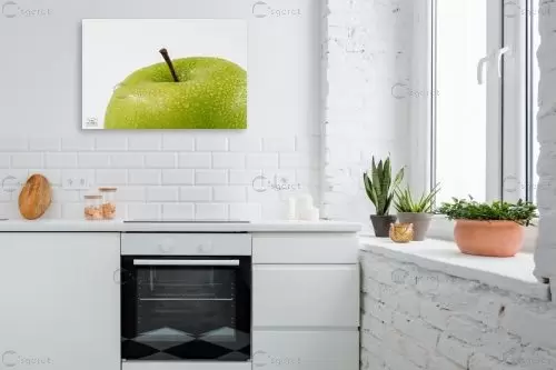 תפוח ירוק - קובי פרידמן - תמונות למטבח מודרני תמונות תקריב מאקרו  - מק''ט: 400359