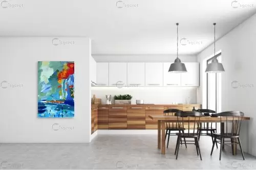 חגיגה בטבע – ורד אופיר | תמונה לקיר בסגנון מופשט