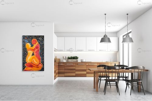 חיבוק – MMB Art Studio | תמונה לקיר בסגנון מופשט