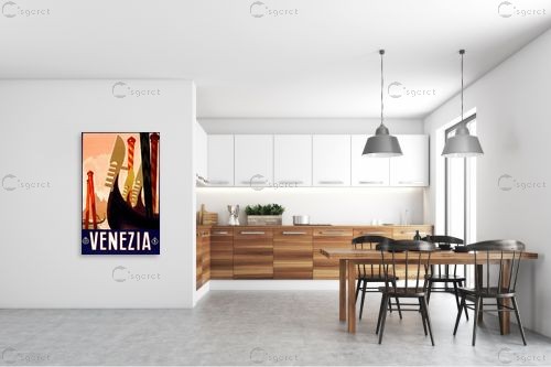 ונציה רטרו – Artpicked Modern | תמונה לקיר בסגנון מודרני