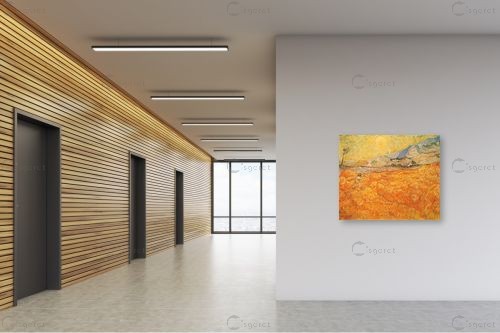 wheatfield with reaper – וינסנט ואן גוך | תמונה לקיר