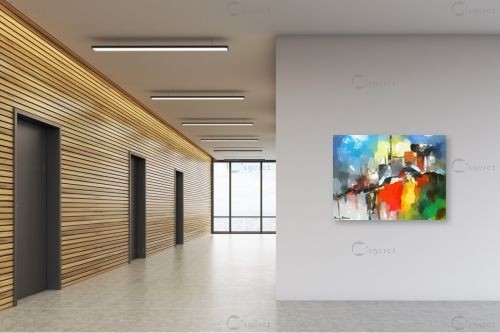 השתקפות של עיר בנהר – בן רוטמן | תמונה לקיר