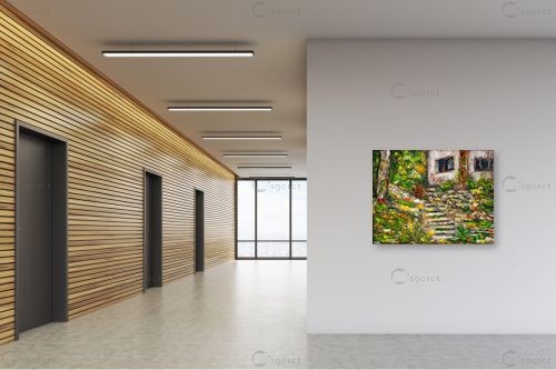 בית בהרי ירושלים – שולי חיימזון | תמונה לקיר בסגנון כפרי