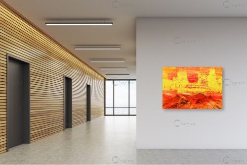 נוף הרים 8 - רוזה לשצ'ינסקי - תמונות לסלון מודרני נוף וטבע מופשט  - מק''ט: 203684