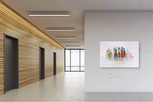 השתקפות – רינה יניב | תמונה לקיר בסגנון מופשט