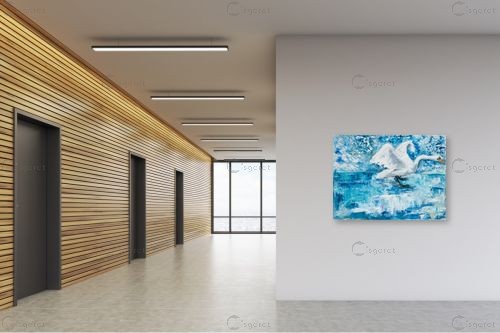 נוף חורפי – שולי חיימזון | תמונה לקיר בסגנון מופשט