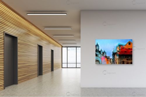 ראיתי עיר – איש גורדון | תמונה לקיר בסגנון אורבני