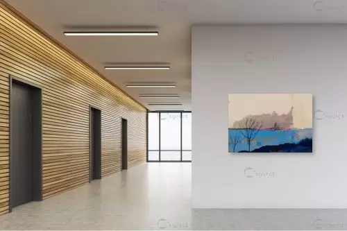 החוף שבו פגשתי את עצמי – איש גורדון | תמונה לקיר בסגנון מודרני