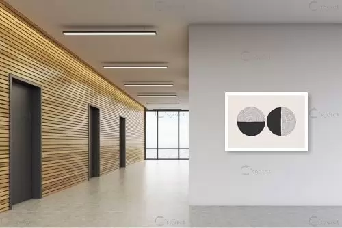 נורדי גיאומטרי 043 - Artpicked Modern - סלון בסגנון מינימליסטי אבסטרקט רקעים צורות תבניות מופשטות סטים בסגנון גיאומטרי  - מק''ט: 376215