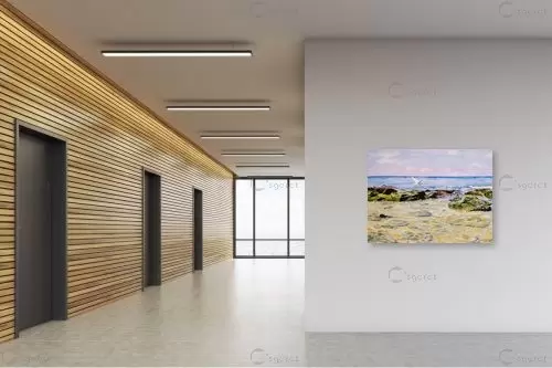 מעוף מעל המים – נריה ספיר | תמונה לקיר בסגנון מודרני