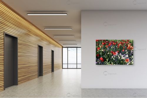 זר פרחים הבאתי לך – אורי לינסקיל | תמונה לקיר בסגנון כפרי