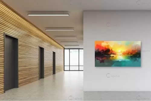 סירה בשקיעה – יניב גרינברג | תמונה לקיר בסגנון מודרני