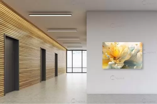 התפרצות – יצחק פוגל | תמונה לקיר בסגנון מופשט