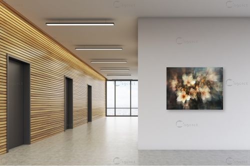 זר בלבן – יובל אמיר | תמונה לקיר בסגנון כפרי