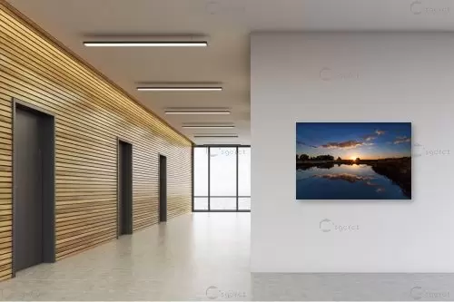 זריחה – יבגני זלבקוב | תמונה לקיר בסגנון כפרי