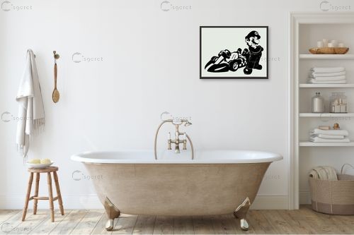 Mario Kart – מסגרת עיצובים | תמונה לקיר בסגנון מודרני