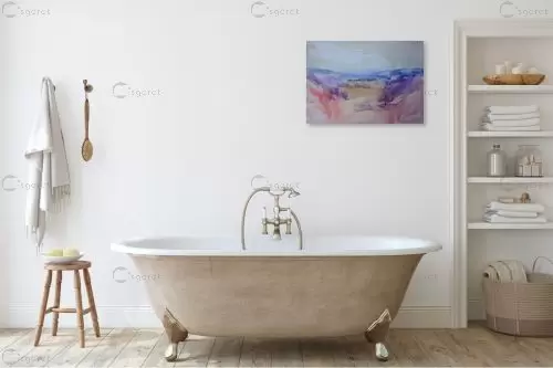 עמק - אורן יבנין - תמונות לסלון רגוע ונעים אבסטרקט בצבעי מים  - מק''ט: 257870