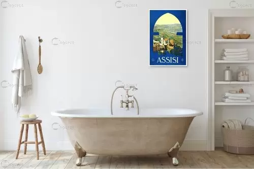 Assisi - Artpicked Modern - תמונות וינטג' לסלון פוסטרים בסגנון וינטג' כרזות וינטג' של מקומות בעולם  - מק''ט: 438966