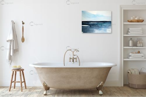 נוף ים כחול – רפאלה זמיר | תמונה לקיר בסגנון מודרני