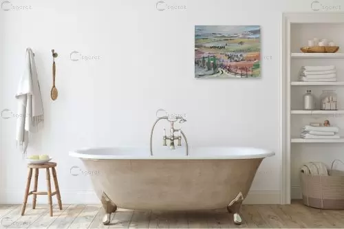 נוף כפרי – תלמה לנדסמן | תמונה לקיר בסגנון כפרי