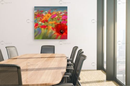 שדה כלניות – בתיה שגיא | תמונה לקיר בסגנון קלאסי