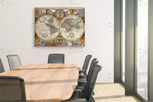 מפת עולם ישנה – מפות העולם | תמונה לקיר