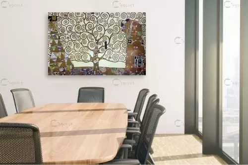 עץ החיים tree of life - גוסטב קלימט - תמונות קלאסיות לסלון אקספרסיוניזם מופשט  - מק''ט: 226225