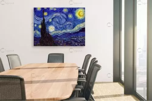 ליל כוכבים Starry night – וינסנט ואן גוך | תמונה לקיר בסגנון קלאסי