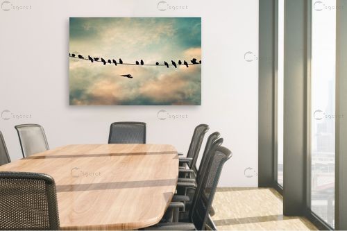 מחכים לשקיעה – ויויאן נתן | תמונה לקיר בסגנון מודרני