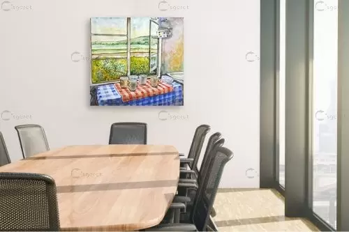 פיקניק – חיה וייט | תמונה לקיר בסגנון כפרי