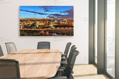 ירושלים בזהב – מיכאל שמידט | תמונה לקיר בסגנון מודרני