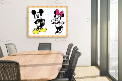 Mickey and Minnie - מסגרת עיצובים -  - מק''ט: 241142