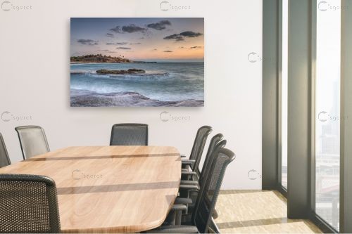 שמורת חוף אכזיב – מיכאל שמידט | תמונה לקיר בסגנון מודרני