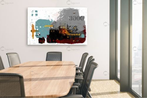מופשט 3000 – איש גורדון | תמונה לקיר בסגנון מודרני