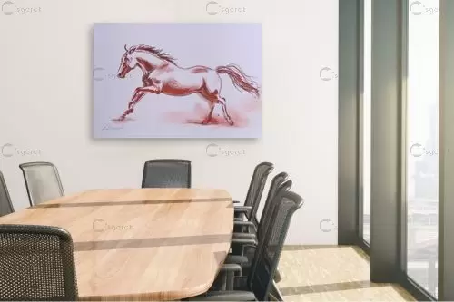 סוס אש - נטליה ברברניק - איור רישום בצבע  - מק''ט: 330489