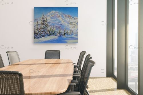 שלג - נטליה ברברניק - תמונות לסלון רגוע ונעים  - מק''ט: 330670