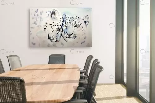נמרים לבנים – Artpicked | תמונה לקיר בסגנון מודרני