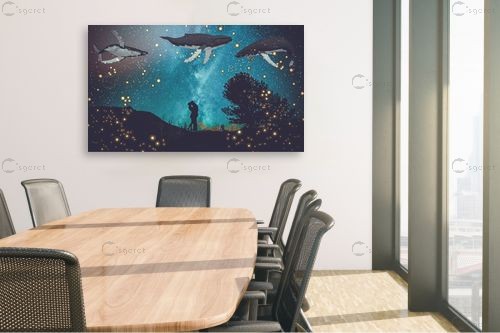 לויתנים – Artpicked | תמונה לקיר בסגנון סוריאליסטי